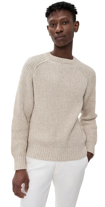 Officine Generale Ray Crewneck Ecru/khaki