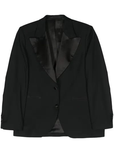 Officine Generale Raya Single-breasted Blazer In Black