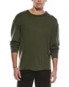 Officine Generale Reggie Wool-blend Crewneck Sweater In Green