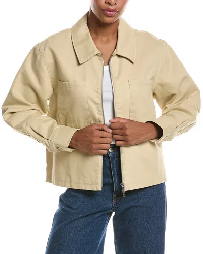 Officine Generale Rhea Twill Jacket In Neutral