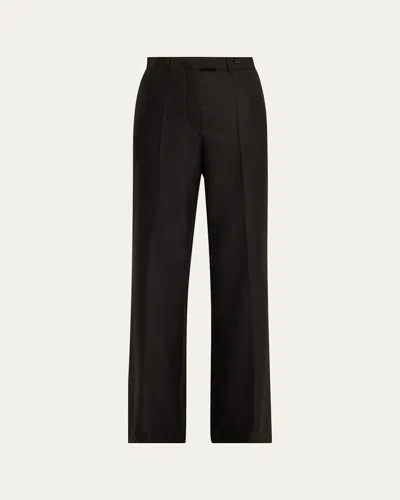 Officine Generale Romea Straight-leg Pants In Black