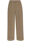 Officine Generale Belt-loop Casual Pants In Neutrals
