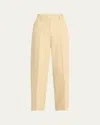 Officine Generale Rosela Wide-leg Pants In Sand
