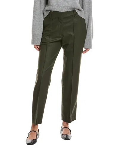 Officine Generale Roxane Wool Pant In Green