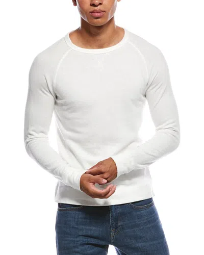 Officine Generale Rudy Light French Terry Sweatshirt In White