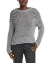 Officine Generale Salimah Wool & Cashmere-blend Sweater In Gray