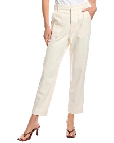 Officine Generale Saskia Denim Pant In Neutral