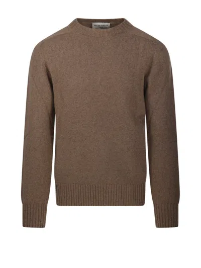 Officine Generale Seamless Brown Sweater