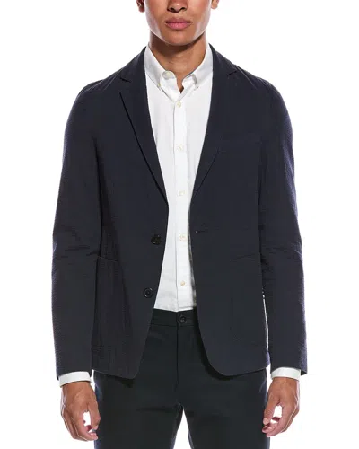 Officine Generale Fresco Wool Jacket In Blue