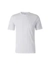 Officine Generale Short-sleeve Crewneck T-shirt With Chest Pocket In White