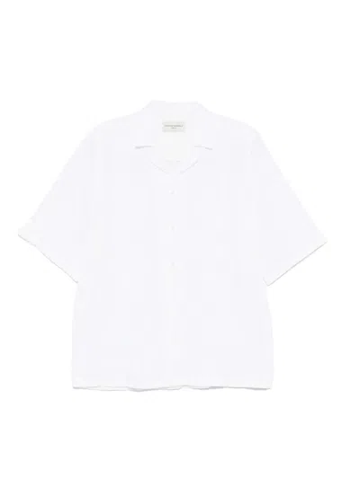 Officine Generale Short Sleeve Shirt In White