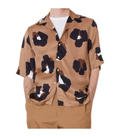 Officine Generale Short-sleeved Shirt In Pink