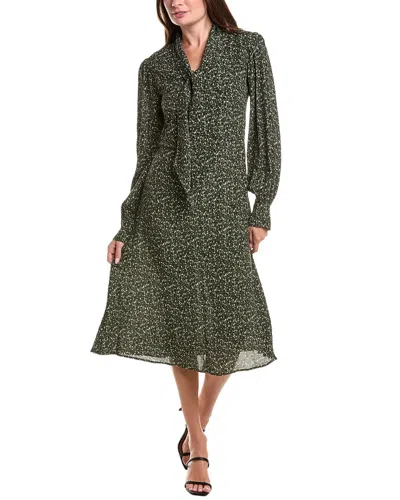 Officine Generale Sibylle Midi Dress In Green
