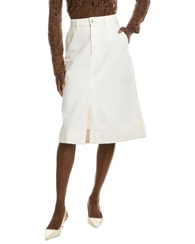 Officine Generale Sidonie Denim Skirt In White