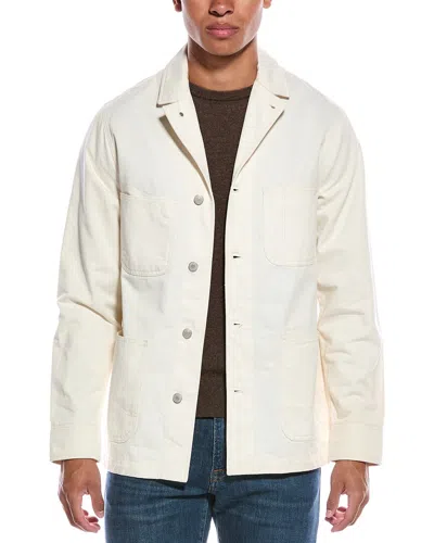 Officine Generale Simeon Twill Jacket In Neutral