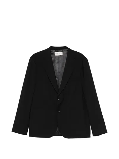 Officine Generale Single-breasted Blazer In Black