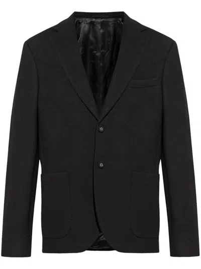 Officine Generale Officine Générale Tailored Blazer Jacket In Black