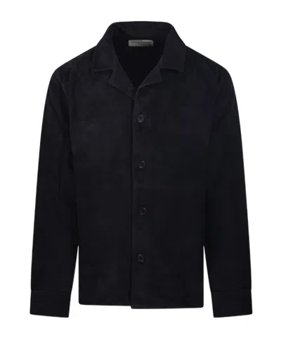 Officine Generale Single-breasted Casual Jacket In Black