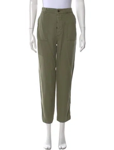 Pre-owned Officine Generale Skinny Leg Pants In Green