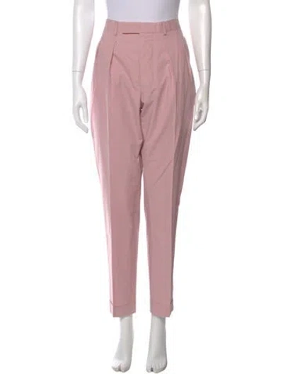 Pre-owned Officine Generale Skinny Leg Pants In Pink