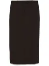 Officine Generale Oxana Maxi Skirt In Dark Coffee