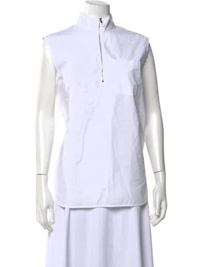 Pre-owned Officine Generale Sleeveless Top In White