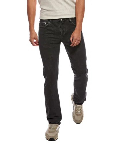 Officine Generale Slim Fit Japanese Denim Jean In Black