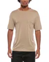 Officine Generale Solid T-shirt In Brown