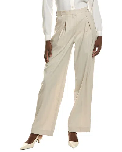 Officine Generale Sophie Wool Pant In Neutral