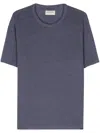 Officine Generale Meliertes T-shirt In Blue