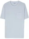 Officine Generale T-shirt Mit Brusttasche In Blue