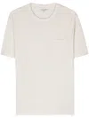 Officine Generale T-shirt Mit Brusttasche In White