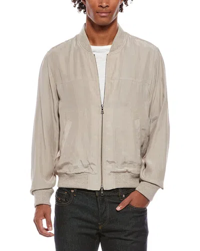 Officine Generale Stefano Bomber Jacket In Neutral