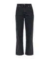 Officine Generale Straight-leg Jeans In Black