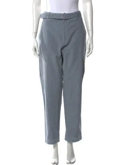 Pre-owned Officine Generale Straight Leg Pants In Blue