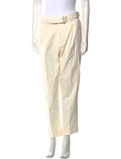 Pre-owned Officine Generale Straight Leg Pants In Neutral