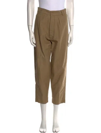 Pre-owned Officine Generale Straight Leg Pants In Neutral