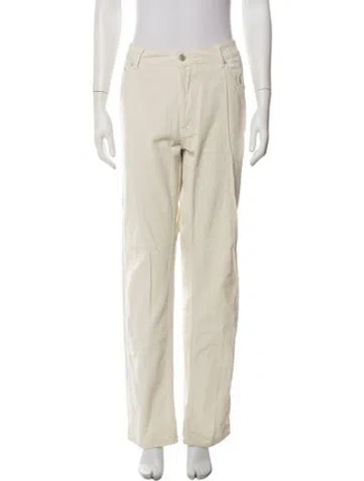 Pre-owned Officine Generale Straight Leg Pants In Neutrals