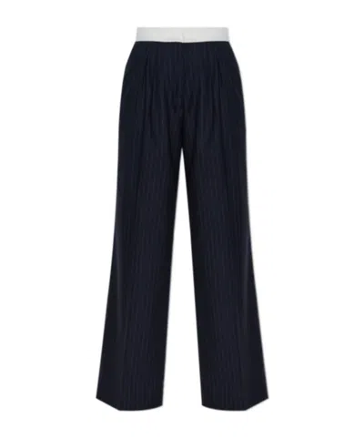 Officine Generale Striped Pattern Casual Pants In Multi