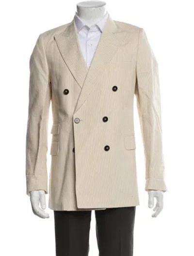 Pre-owned Officine Generale Striped Sport Coat In Neutral
