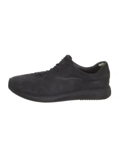 Pre-owned Officine Generale Suede Sneakers In Blue