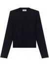 Officine Generale Officine Générale Mimy English Rib Itl Merino Wo Clothing In Dark Navy