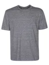 Officine Generale Striped Cotton And Linen-blend T-shirt In Beige