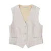 Officine Generale Tailored Beige Waistcoat With Adjustable Fit In Neutral