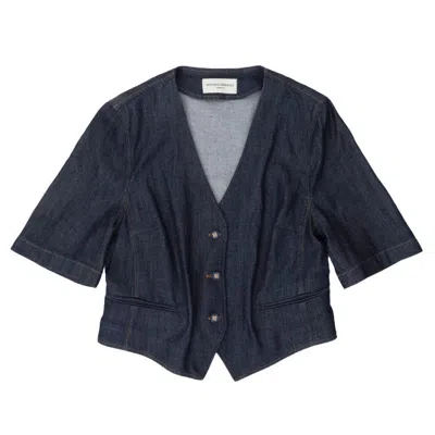 OFFICINE GENERALE TAILORED WAISTCOAT WITH WIDE 3/4 SLEEVES