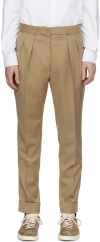 Officine Generale Tan Pierre Trousers In Camel