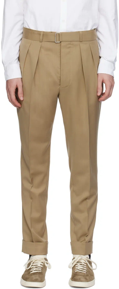 Officine Generale Tan Pierre Trousers In Camel