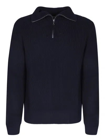 Officine Generale Tarek Wool Jumper In Blue