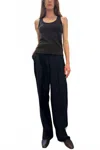 Officine Generale Tatia Tank Top In Dark Coffee In Black