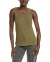 Officine Generale Tatiana Rib Garment-dyed Tank In Green